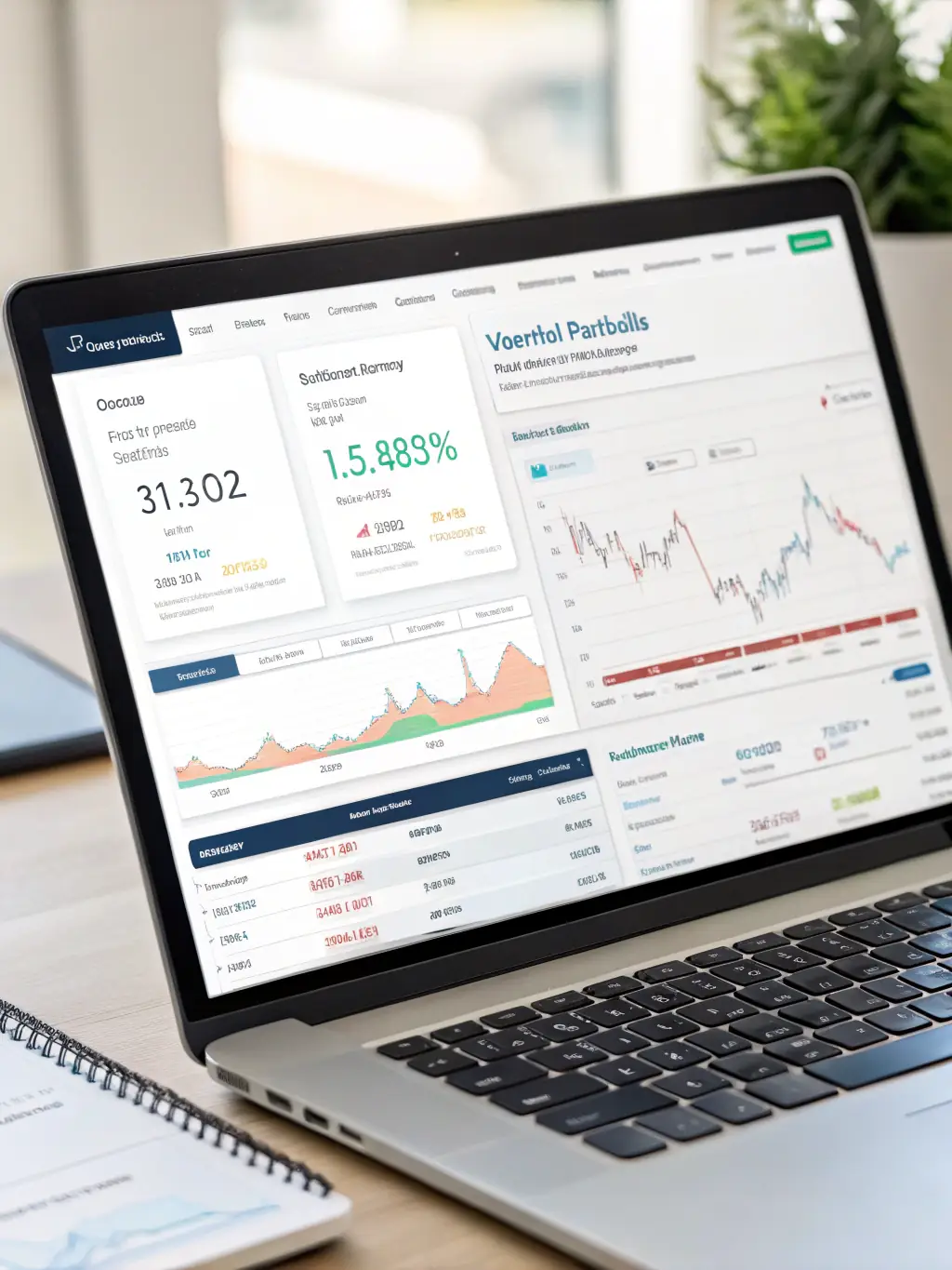 A table summarizing key performance metrics, including Sharpe ratio, Sortino ratio, maximum drawdown, and annual volatility, for the Taurobot PAMM Fund.